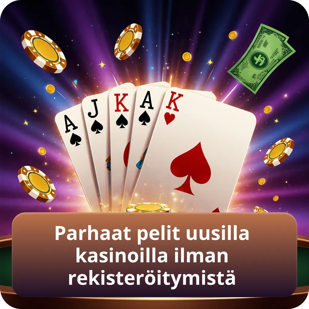 Parhaat pelit kasinoilla ilman rekisteröitymistä