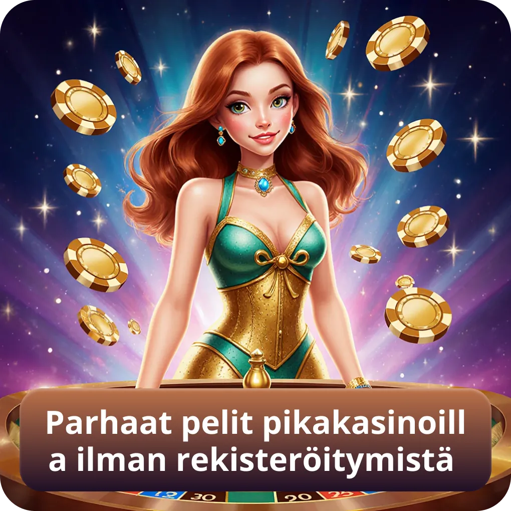Parhaat kasinopelit pikakasinoilla ilman rekisteröitymistä