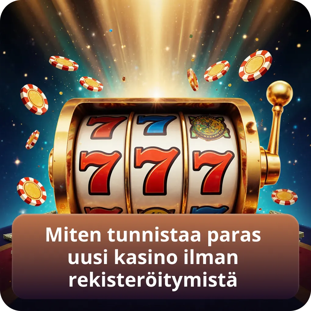 Miten löytää paras uusi kasino ilman rekisteröitymistä