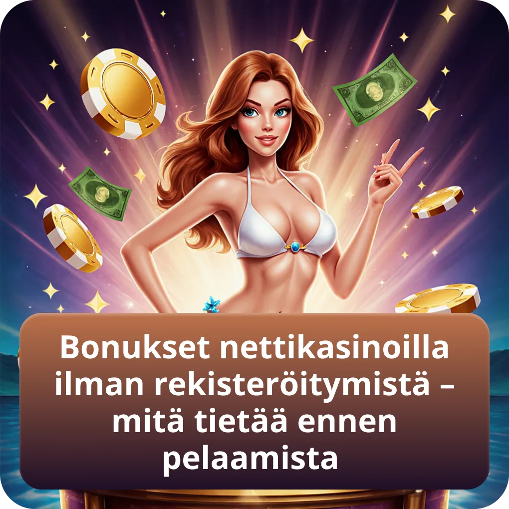 Bonukset nettikasinoilla ilman tiliä – mitä kannattaa tietää ennen pelaamista
