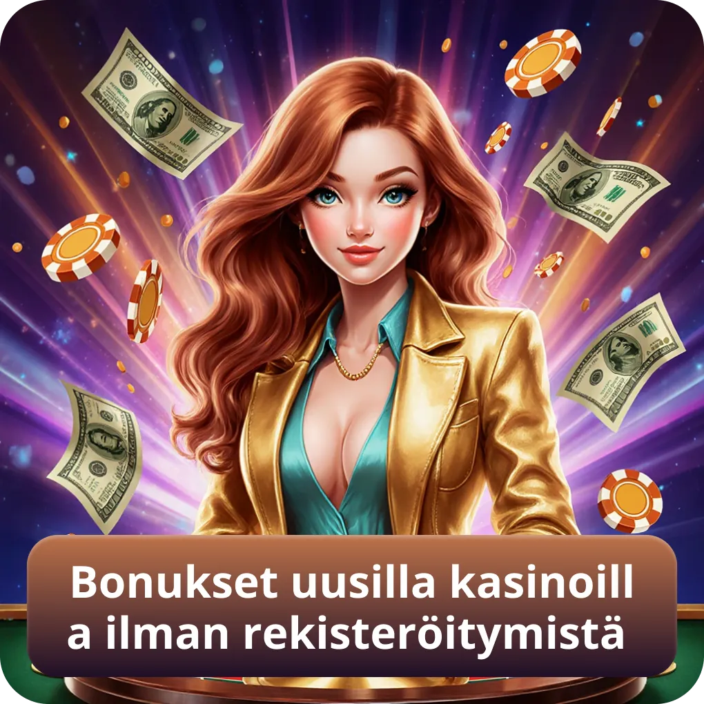 Bonukset kasinoilla ilman rekisteröitymistä